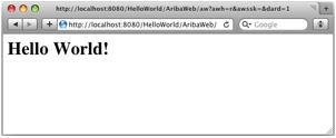 Minimal HelloWorld App