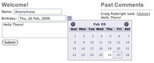 Primitive Form with Date Field