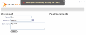 Global Validation Error