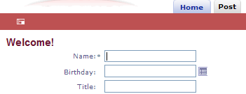Post Home Page